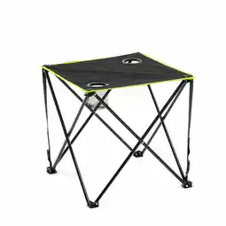 Decathlon Inklapbare stoffen campingtafel met hoes InnovaGoods Zwart aanbieding