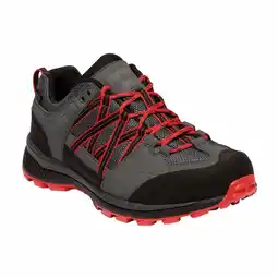 Decathlon Vrouwen/dames Samaris Lage II Wandelschoenen (Graniet/Roodkapje) aanbieding