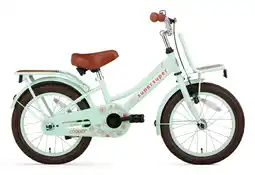 Decathlon SuperSuper Cooper Bamboo Kinderfiets - 16 inch - Pistache Groen aanbieding