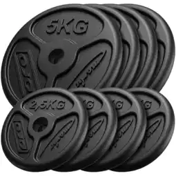 Decathlon Set gietijzeren gewichten Slim ø31 mm Marbo Sport 30 kg aanbieding