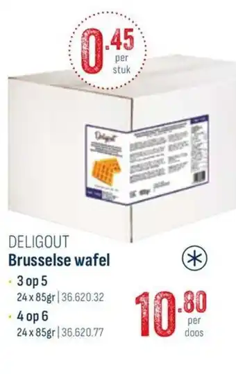Horeca totaal Deligout brusselse wafel aanbieding