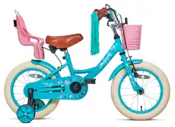 Decathlon Nogan Butterfly Kinderfiets - 14 inch - Turquoise aanbieding