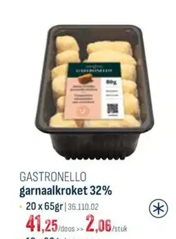 Horeca totaal Gastronello garnaalkroket 32% aanbieding