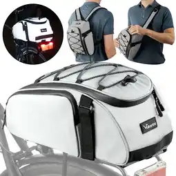 Decathlon Bagagedrager met rugzakfunctie waterdicht - Trunk Bag - 10 L aanbieding
