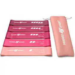 Decathlon Set van 5 roze weerstandsbanden 600 x 50 mm aanbieding