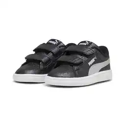 Decathlon PUMA Smash 3.0 Glitz Glam sneakers voor peuters PUMA Black Silver White Metallic aanbieding