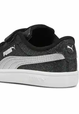 Decathlon PUMA Smash 3.0 Glitz Glam sneakers voor peuters PUMA Black Silver White Metallic aanbieding