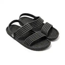 Decathlon Zwarte Brasilerase Damessandalen met Slip-Resistente Rubberen Zolen aanbieding