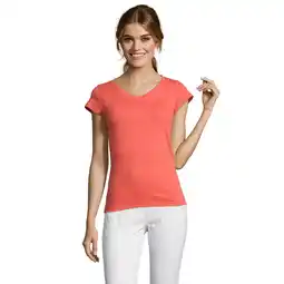 Decathlon Dames Maan V Hals Tshirt (Koraal) aanbieding
