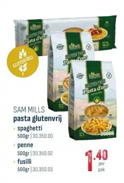 Horeca totaal Sam mills pasta glutenvrij aanbieding