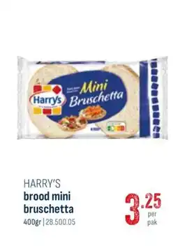 Horeca totaal Harry's brood mini bruschetta aanbieding