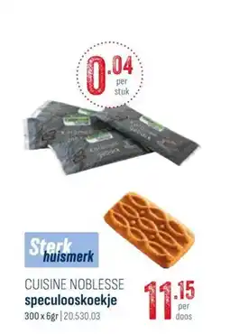 Horeca totaal Cuisine noblesse speculooskoekje aanbieding