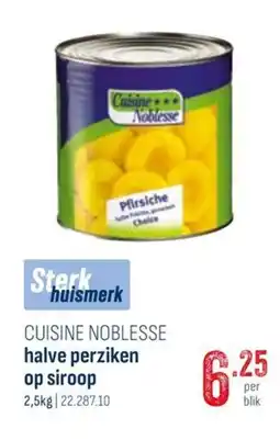 Horeca totaal Cuisine noblesse halve perziken op siroop aanbieding