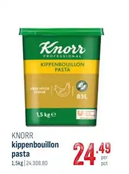 Horeca totaal Knorr kippenbouillon pasta aanbieding