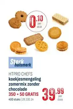 Horeca totaal HTPRO CHEFS koekjesmengeling zomermix zonder chocolade aanbieding