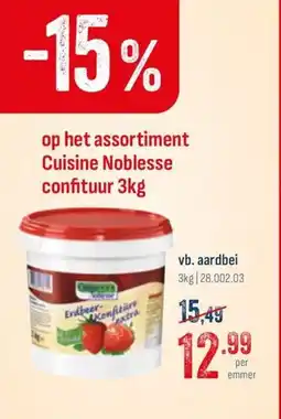 Horeca totaal Cuisine Noblesse confituur aardbei aanbieding