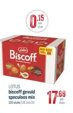 Horeca totaal Lotus biscoff gevuld speculoos mix aanbieding