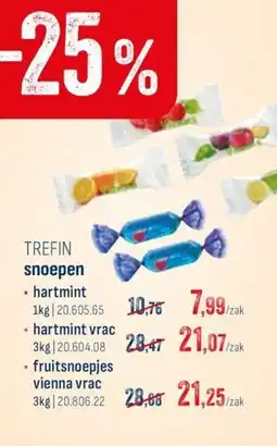 Horeca totaal Trefin snoepen aanbieding