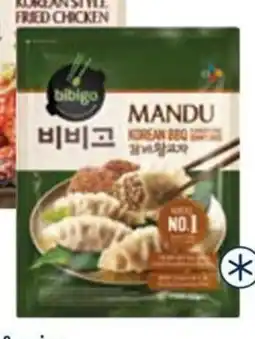 Horeca totaal Bibigo koreaanse mandu dumpling met rund BBQ en groenten aanbieding
