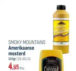 Horeca totaal Smoky mountains amerikaanse mosterd aanbieding