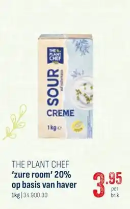 Horeca totaal The plant chef 'zure room' 20% op basis van haver aanbieding