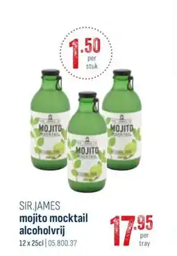 Horeca totaal Sir.james mojito mocktail alcoholvrij aanbieding