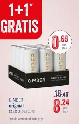 Horeca totaal Gimber original aanbieding