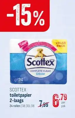 Horeca totaal Scottex toiletpapier 2-laags aanbieding