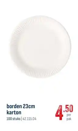 Horeca totaal Borden 23cm karton aanbieding