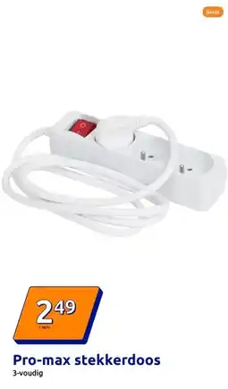 Action Pro-max stekkerdoos aanbieding