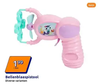 Action Bellenblaaspistool aanbieding