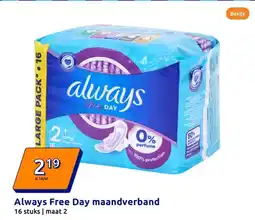 Action Always Free Day maandverband aanbieding