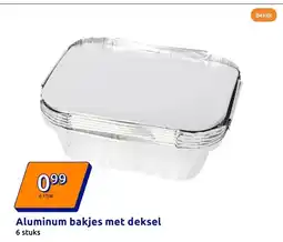 Action Aluminum bakjes met deksel aanbieding