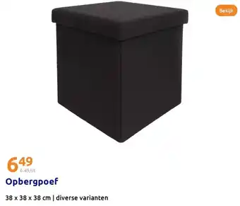 Action Opbergpoef aanbieding