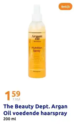 Action The Beauty Dept. Argan Oil voedende haarspray aanbieding