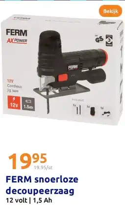 Action FERM snoerloze decoupeerzaag aanbieding