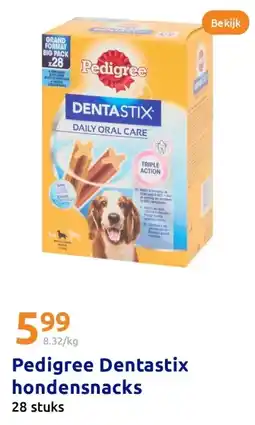 Action Pedigree Dentastix hondensnacks aanbieding