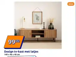 Design tv-kast met latjes