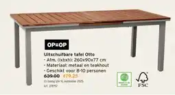 GAMMA Uitschuifbare tafel Otto aanbieding