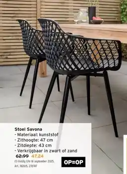 GAMMA Stoel Savona aanbieding