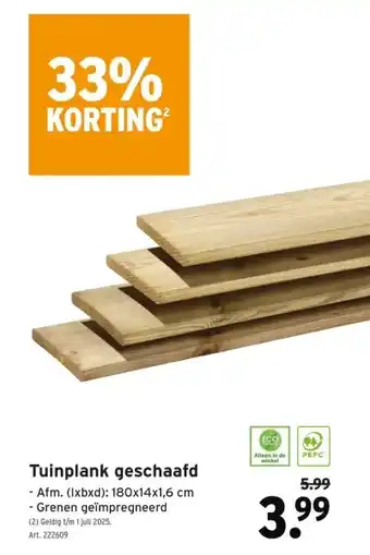 GAMMA Tuinplank geschaafd aanbieding