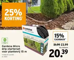 GAMMA Gardena Micro drip starterset voor plantenrij 15 m aanbieding
