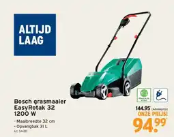 GAMMA Bosch grasmaaier EasyRotak 32 1200 W aanbieding