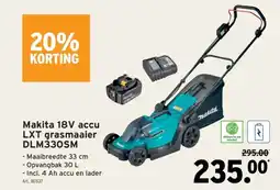 GAMMA Makita 18V accu LXT grasmaaier DLM330SM aanbieding