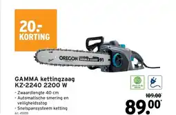 GAMMA GAMMA kettingzaag KZ-2240 2200 W aanbieding