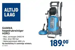 GAMMA GAMMA hogedrukreiniger HDR3 aanbieding
