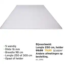GAMMA Lengte 250 cm, helder aanbieding