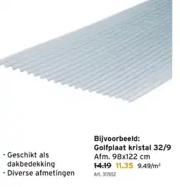 GAMMA Golfplaat kristal 32/9 aanbieding