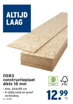 GAMMA OSB3 constructieplaat dikte 18 mm aanbieding