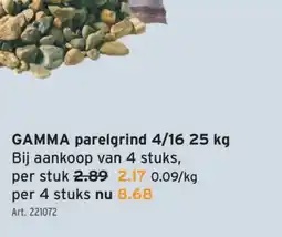 GAMMA GAMMA parelgrind 4/16 25 kg aanbieding